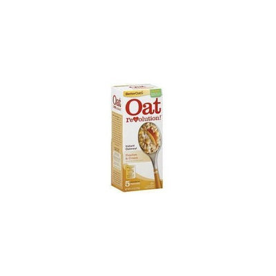 Oat Revolution! Instant Oatmeal - Peaches & Cream - 5 Pouches Per 6.15-oz. Box (Pack of 3 Boxes)