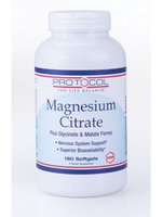 Magnesium Citrate 180 softgels by Protocol For Life Balance