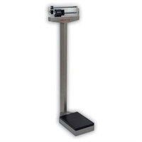 Detecto 437S Stainless Steel Mechanical Medical Scale, 400 lb x 4 oz