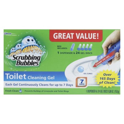 Scrubbing Bubbles Toilet Cleaning Gel Kit - 24 Count