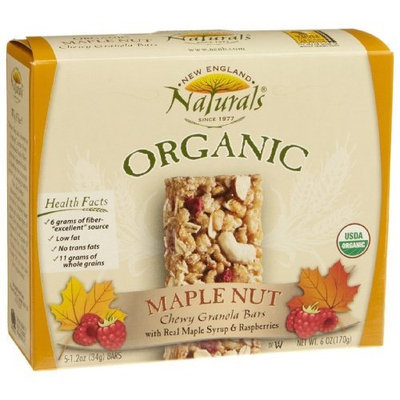 New England Naturals England Naturals Organic Maple Nut Chewy Granola Bar, 5-Count Bars (Pack of 6)