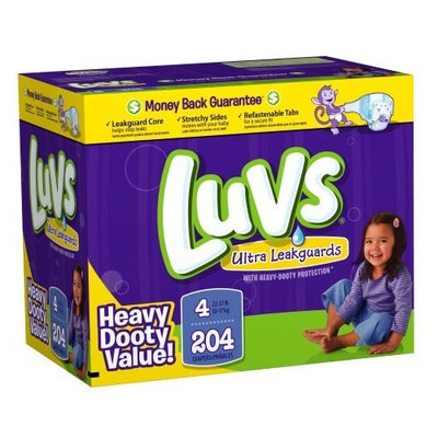 Luvs With Ultra Leakguards Big Pack Size 4 Diapers 96 Count