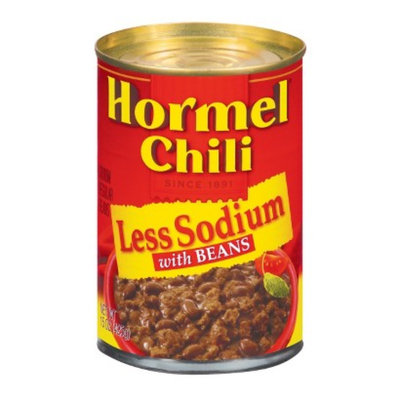 Hormel Less Sodium Chili with Beans 15 oz
