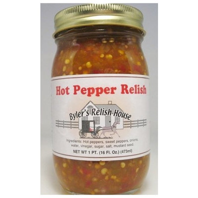 Byler's Relish House Homemade Amish Country Hot Pepper Relish 16 oz.