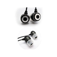 Inland 3.5mm Earbuds, Metallic Black