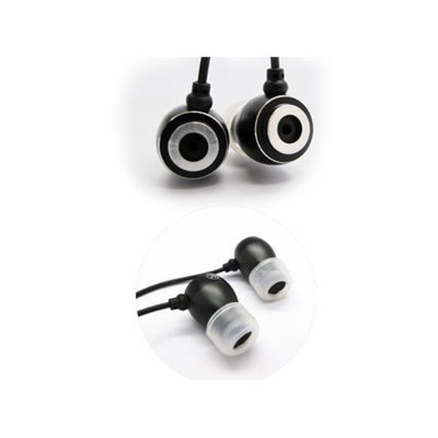 Inland 3.5mm Earbuds, Metallic Black