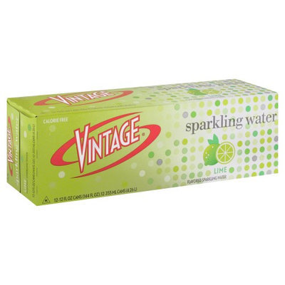 Vintage 144 oz. Lime Sparkling Water, Case Of 2