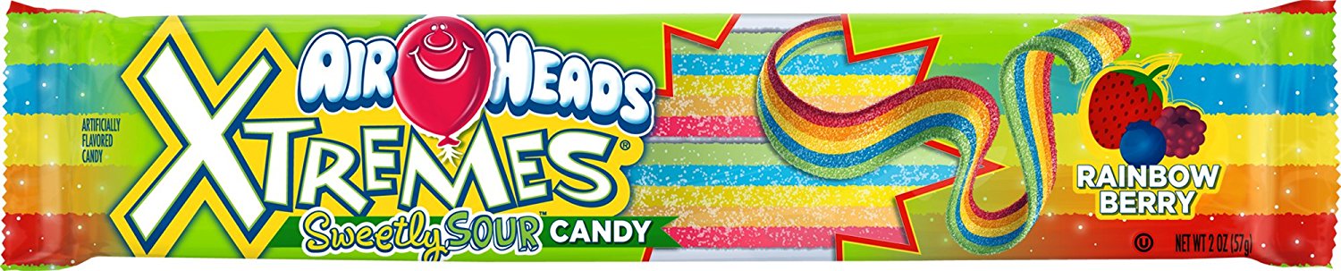 Airheads Xtremes Sweetly Sour Candy Rainbow Berry