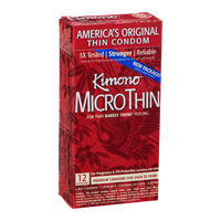 Kimono Micro Thin Latex Condoms - 12 CT