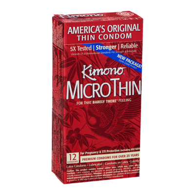 Kimono Micro Thin Latex Condoms - 12 CT