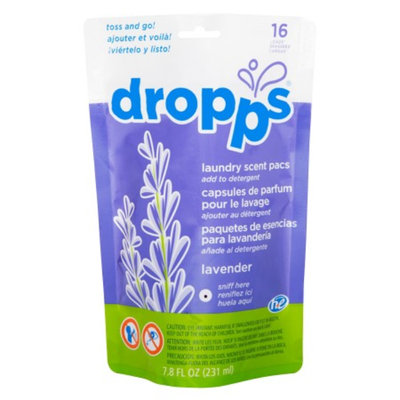Dropps Laundry Scent Pacs, 16ct, Lavender, 7.8 fl oz