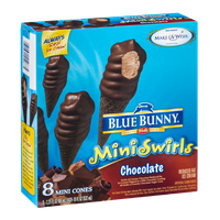 Blue Bunny Mini Swirls Mini Cones Chocolate