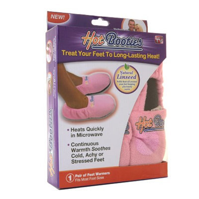 Hot Booties Microwaveable Slippers, Pink, 1 ea