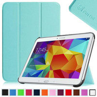Fintie Smart Shell Case Ultra Slim Lightweight Stand Cover for Samsung Galaxy Tab 4 10.1 Tablet, Blue