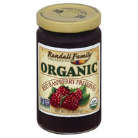 Randall Family Preserves 10 oz. Organic Red Raspberry Preserves, Case Of 6