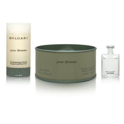 Bvlgari Pour Homme by Bvlgari 2 Piece Set Includes: 0.14 oz Eau de Toilette Collectible + 1.0 oz Shampoo and Shower Gel