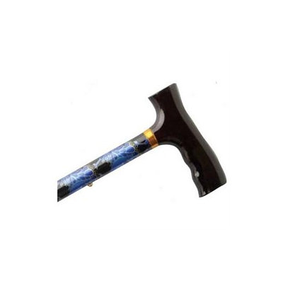 King Of Canes Folding Blue Peacock. This Walking Cane Has Push Button Height Adjustment And A Weight Capacity Of Comfortable Fritz Handle Is Designed For Arthritis Sufferers