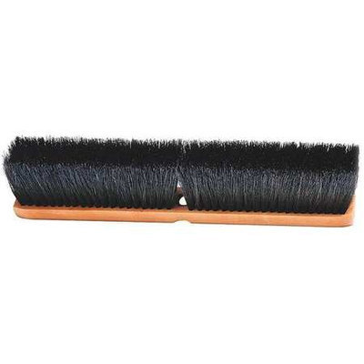 LAITNER 207 Push Broom Head, Tampico, Black,3-1/2in