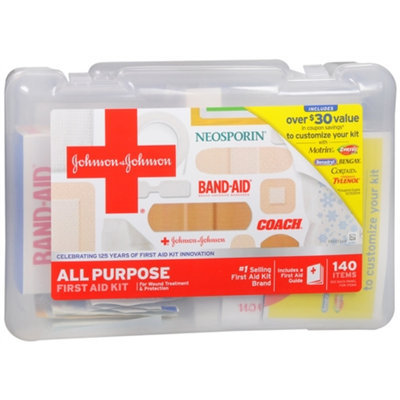 Johnson & Johnson Red Cross All-Purpose First Aid Kit