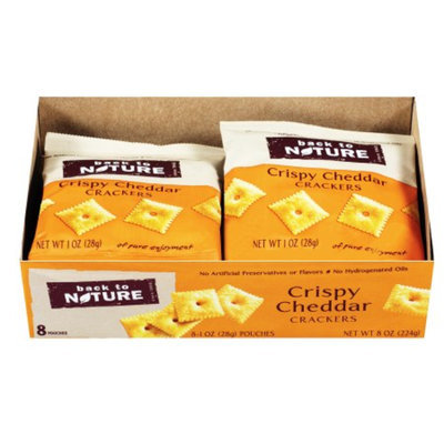 Back to Nature Crispy Cheddar Crackers Grab N Go, 8 oz