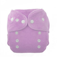 Thirsties Duo Fab Fitted Snap Cloth Diapers, Orchid, Size Two (18-40 lbs)