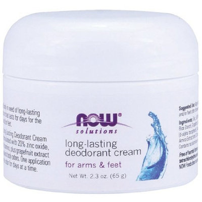 NOW Foods, DEODORANT CREAM LONG LAST JAR 2.3 OZ