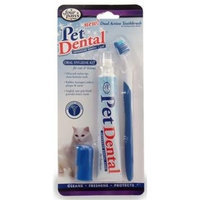 Four Paws Oral Hygiene Kit with Dual Action Toothbrush