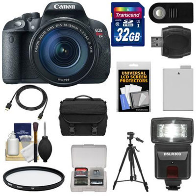 Canon EOS Rebel T5i Digital SLR Camera & EF-S 18-135mm IS STM Lens with 32GB Card + Battery + Case + Flash + Filter + Remote + Tripod + Accessory Kit