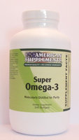 Super Omega-3 No Chinese Ingredients American Supplements 240 Softgel