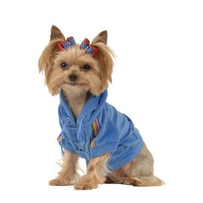 Max's Closet 90613-S Royal Blue Velour Hoodie