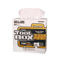 TOOLBOX Cleaning Wipes Z300 Interfold Wipers (135-Count; 8 Boxes/Case; 1,080 Sheets) Color: White 2020002