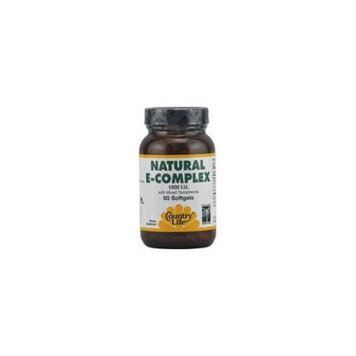 Country Life Vitamin, Natural E Complex 1000 I.u., 60-Count