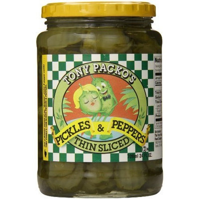 Tony Packo's Tony Packo Thin Sliced Pickles and Peppers, 24 Ounce