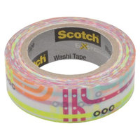 Scotch Washi Tape Purple Lines 10mX15mm
