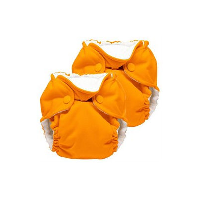 Gresco Lil Joey 2 Pack All in One Cloth Newborn Diaper, Pumpkin 4-12lbs.