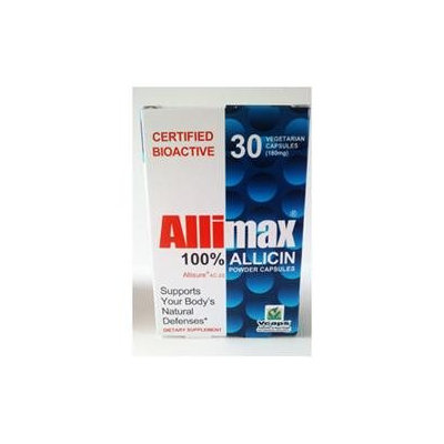 AlliMax Caps 180 mg, 100% Allicin, 30 Capsules, AlliMax