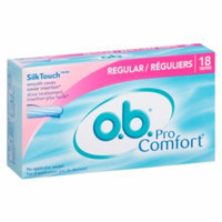 o.b. Pro Comfort Tampons, Regular, 18 ea