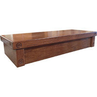 R & J Enterprises Cherry Oak Empire Canopy for 75/90/110 Gallon Glass Aquariums, 48.75 L X 18.5 X 10 H
