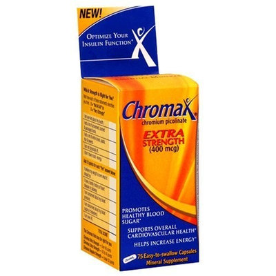 Chromax Extra Strength (400mg each)- 75 Easy-to-swallow Capsules