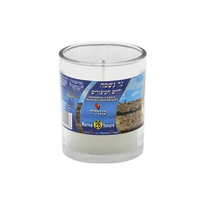 Menorah Candle Memorial Glass, Pack of 24
