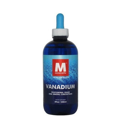 Vanadium Supplement, Ionic Mineral Supplement, 120 Day Supply - 8 oz, Mineralife