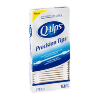 Q-tips Cotton Swabs Precision Tips - 170 CT