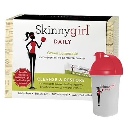 Skinnygirl Daily Skinnygirl Cleanse & Restore Green Lemonade 30-Pack with Shaker Bottle