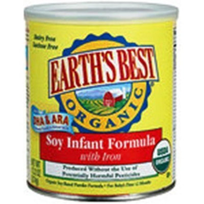 Earth's Best Organic Soy Infant Formula with Iron, 13.2 Ounce Canister