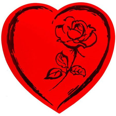 Elmer's Red Wrap Romantic Heart Valentine Heart Box Chocolates, 18 oz