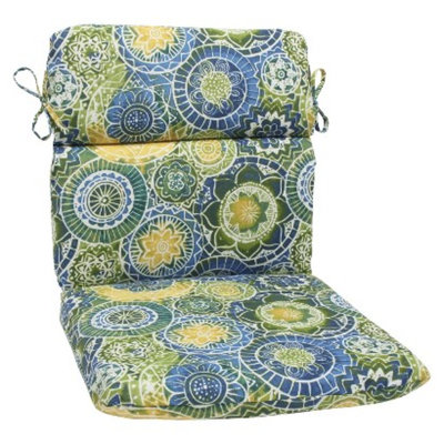 Pillow Perfect Outdoor Round Edge Chair Cushion - Omnia