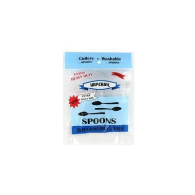 DDI 36Pc Extra Heavy Duty Clear Ps Spoom Case of 48