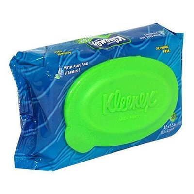Kleenex Splash 'n Go! Alcohol Free Hand and Face Wipes, Travel Pack - 14 ea