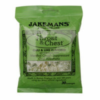 Jakemans Throat & Chest Lozenges, Chili & Lime, 30 ea