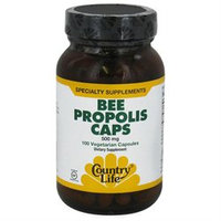 Country Life - Bee Propolis Caps 500 mg. - 100 Vegetarian Capsules